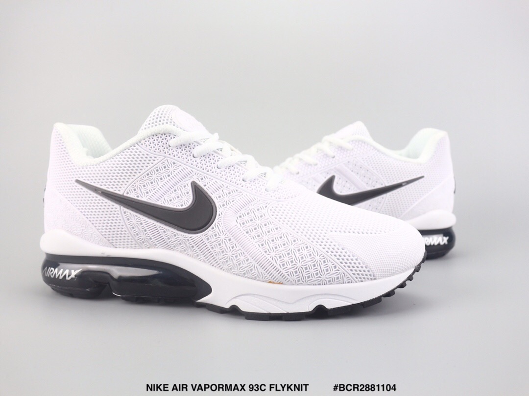 Men Nike Air Max VaporMax 93c Flyknit White Black